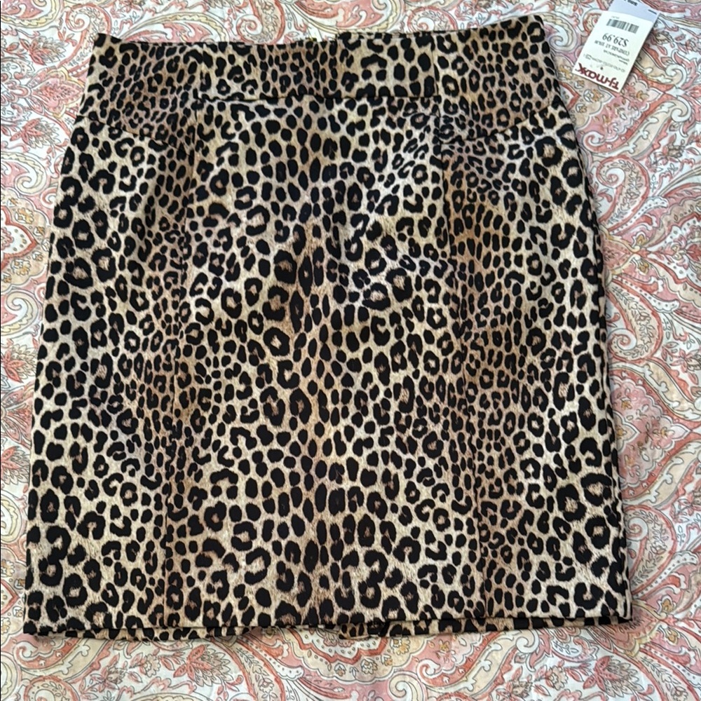 Michael Kors Brown and Black Mini Pencil Skirt Night Out